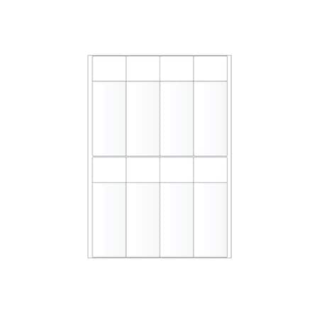 Ziptape Laser Printer Label Sheet Sticker Paper - 2" W x 1.5" H , 80PK ZT-LSL-33-602-10